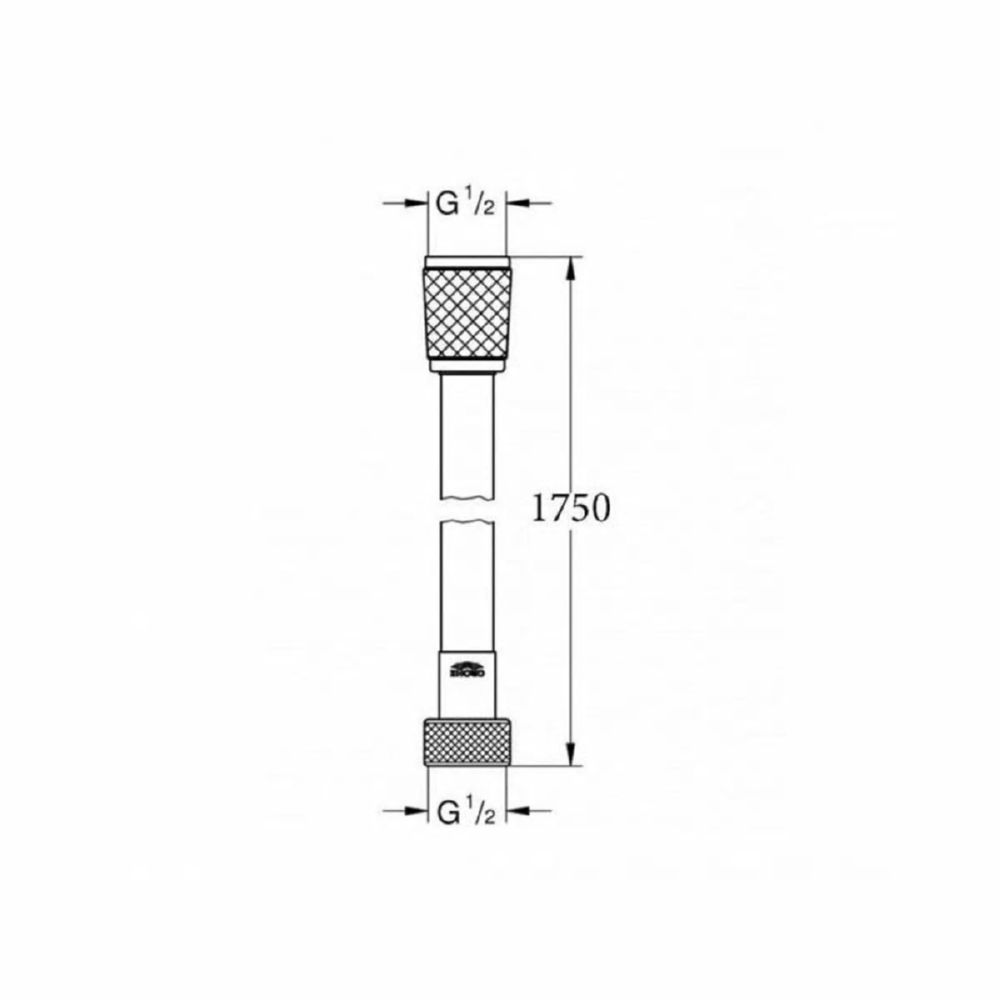 Изображение Душевой шланг Grohe Relexaflex 28154001 1.75 м Картинка Душевой шланг Grohe Relexaflex 28154001 1.75 м