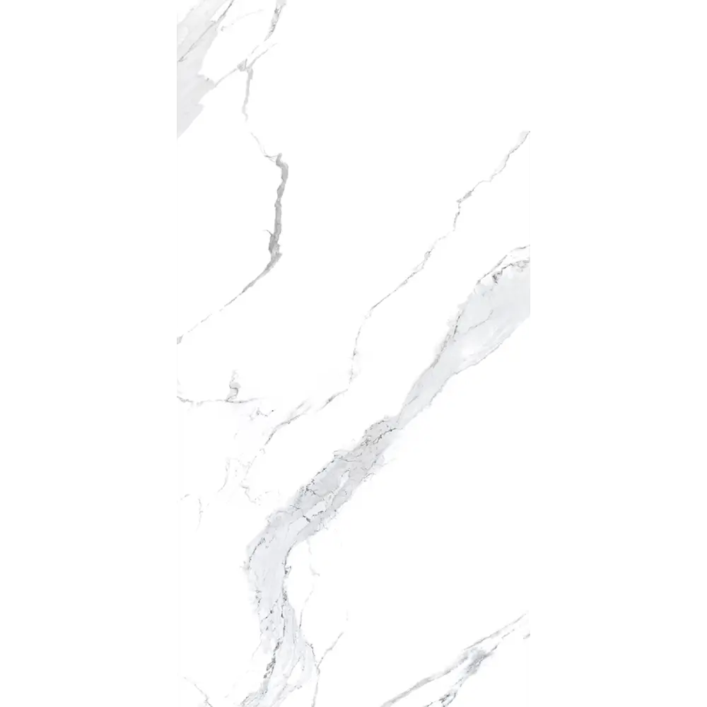 Керамогранит "Sonex" Carrara Polaris Glossy полированный 60x120 см 1.44 м2 цвет белый с серыми прожилками — купить в Самаре