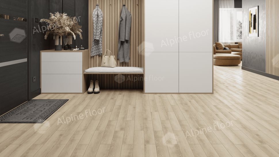 Ламинат "Alpine Floor" Herringbone 12 PRO Дуб Орлеан (606*101*12 мм) — купить в Самаре