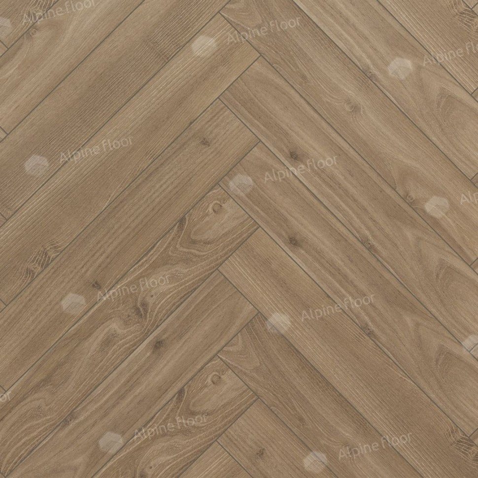 Ламинат "Alpine Floor" Herringbone 12 Дуб Калабрия (600*100*12 мм) — купить в Самаре