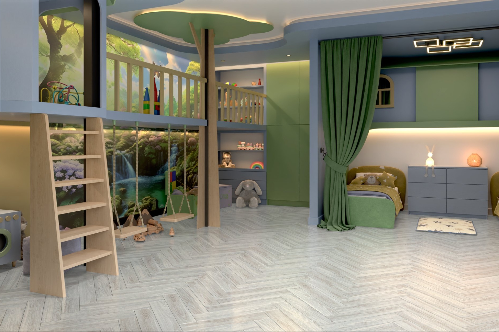 Инженерный паркет «Damy Floor» Ванильный (укладка елочкой) — купить в Самаре