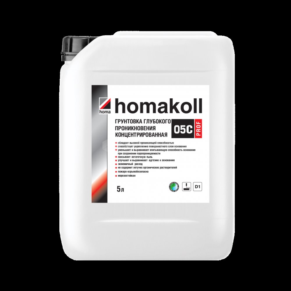 Картинка Грунтовка "Homakoll" 05 C PROF (концентрат) 5л