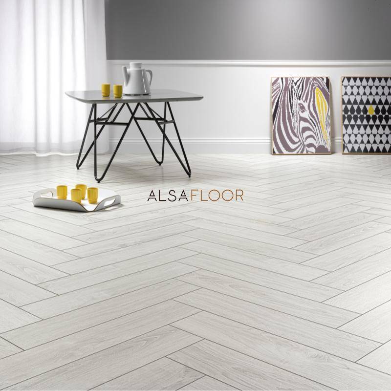 Ламинат "Alsafloor" Herringbone Дуб Полярный (640*143*12 мм) — купить в Самаре