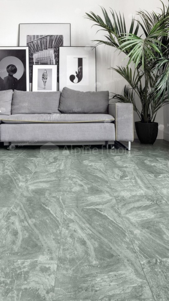 Виниловая плитка "Alpine Floor" Light Stone Хэмпшир (608*303*2,5 мм) — купить в Самаре