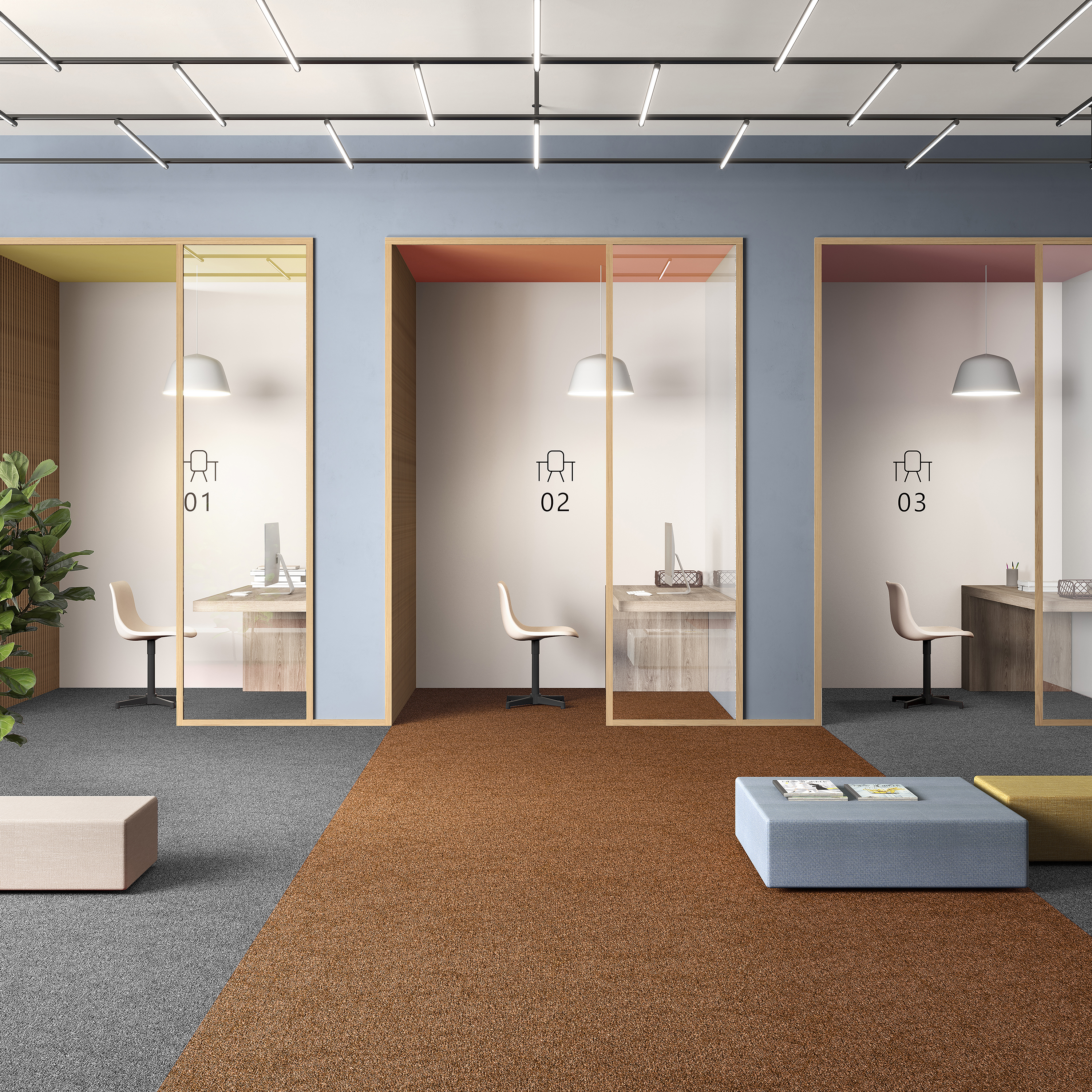 Ковровая плитка Medusa Tile 84 (500*500*5 мм) — купить в Самаре