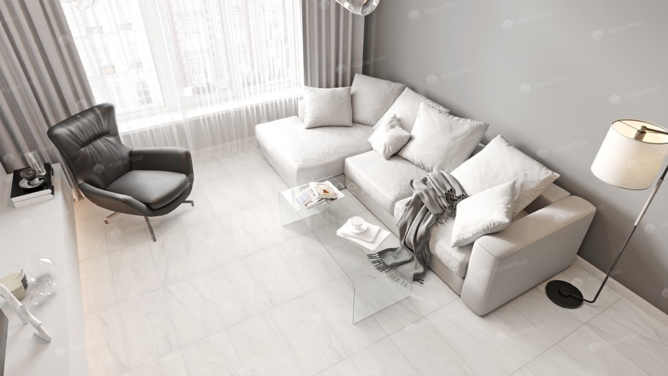 Виниловая плитка "Alpine Floor" Light Stone Брайс (608*303*2,5 мм) — купить в Самаре