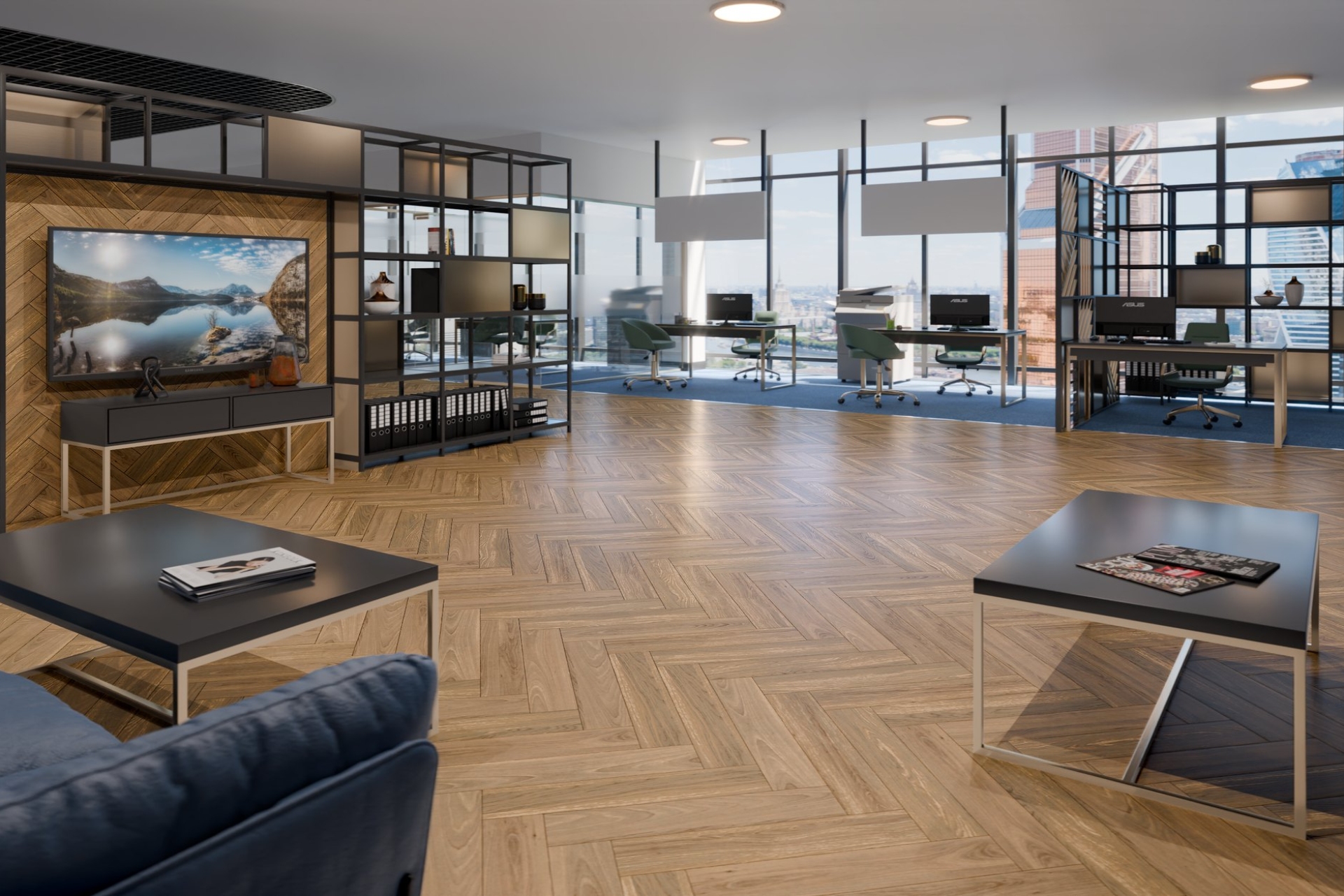 Инженерный паркет «Damy Floor» Натуральный (укладка елочкой) — купить в Самаре