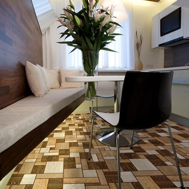 Линолеум бытовой "Комитекс" Печора Тетрис 862 (2,5м) — купить в Самаре