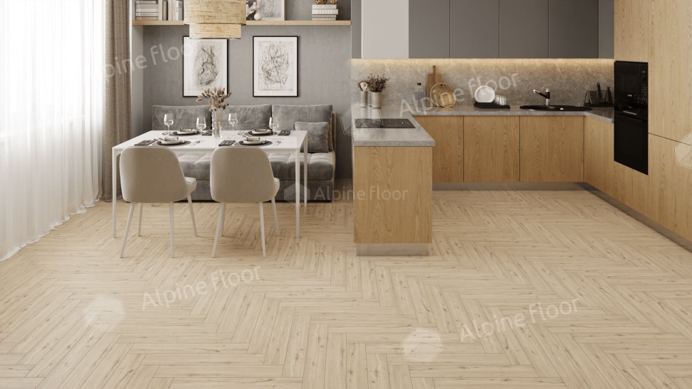 Ламинат "Alpine Floor" Herringbone 12 PRO Дуб Лион (606*101*12 мм) — купить в Самаре
