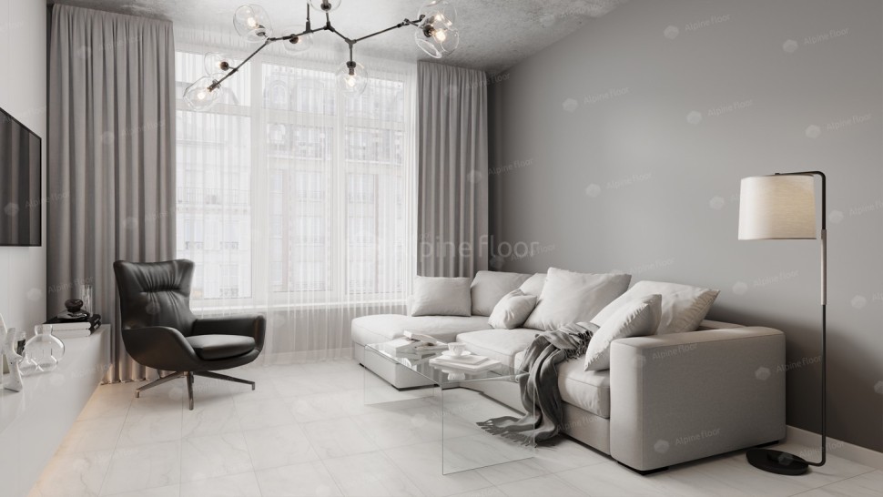 Виниловая плитка "Alpine Floor" Light Stone Брайс (608*303*2,5 мм) — купить в Самаре