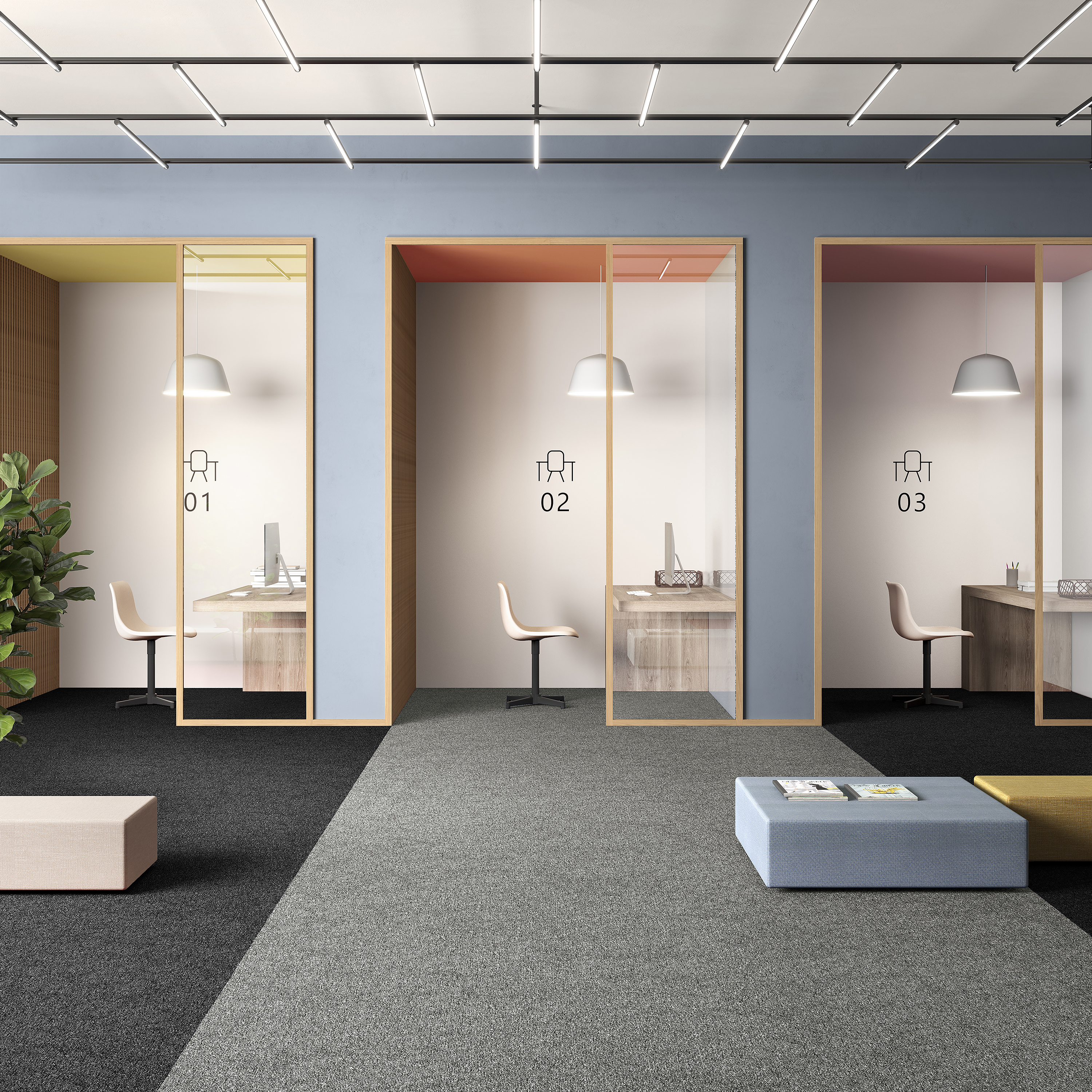 Ковровая плитка Medusa Tile 94 (500*500*5 мм) — купить в Самаре