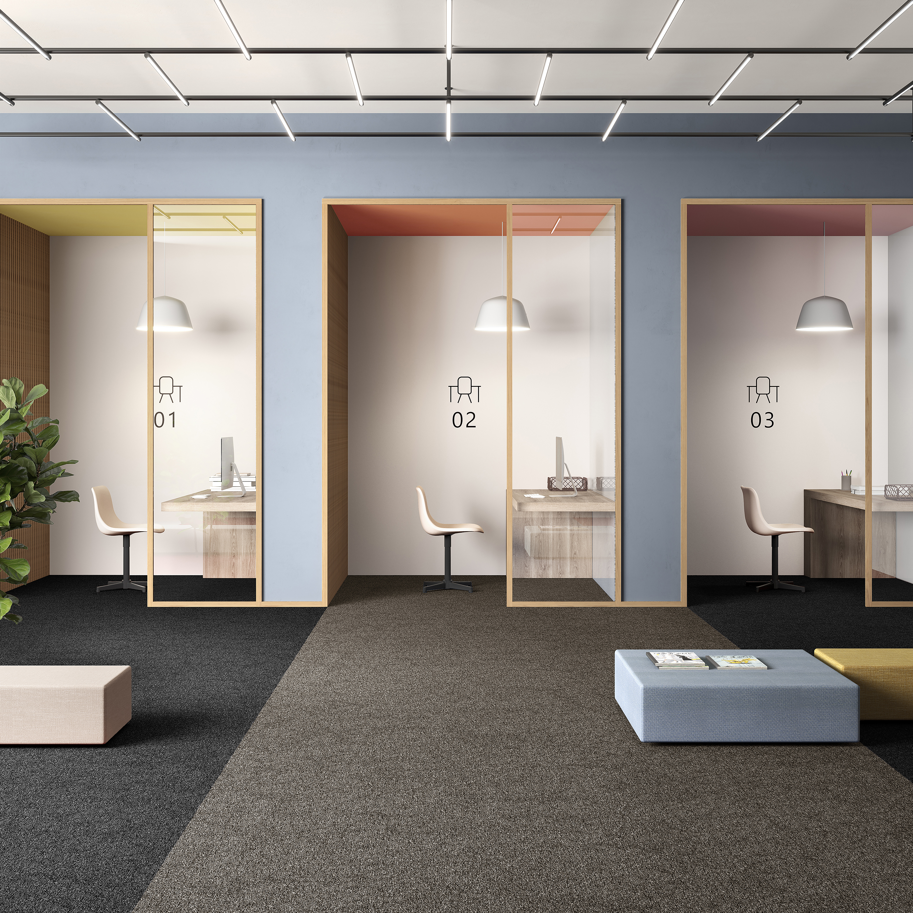 Ковровая плитка Medusa Tile 43 (500*500*5 мм) — купить в Самаре