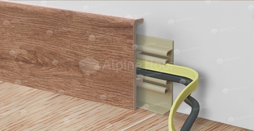 Напольный плинтус Rico Concept 80 Кедр бурбон (2200*20*80 мм) — купить в Самаре