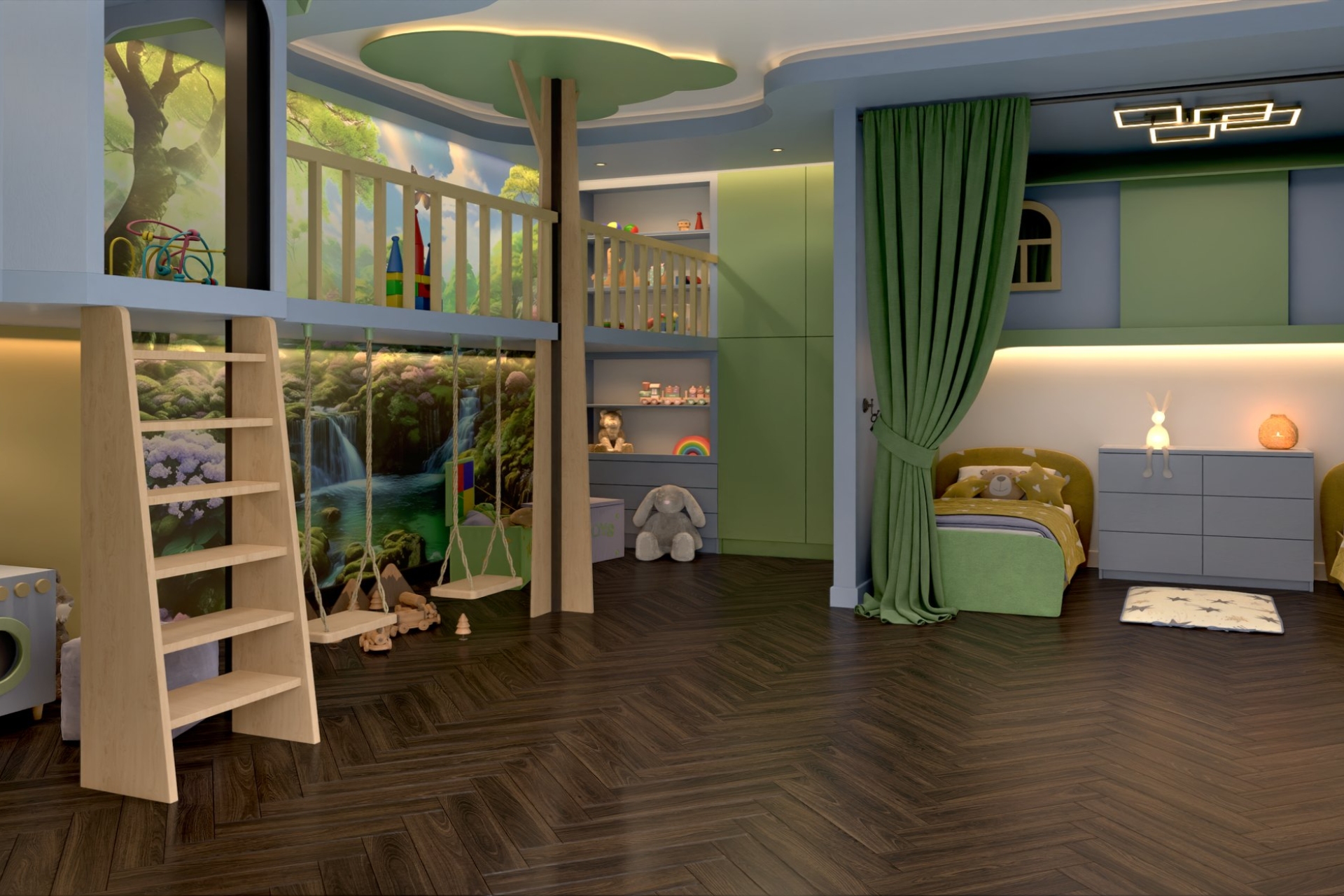 Инженерный паркет «Damy Floor» Каштановый (укладка елочкой) — купить в Самаре