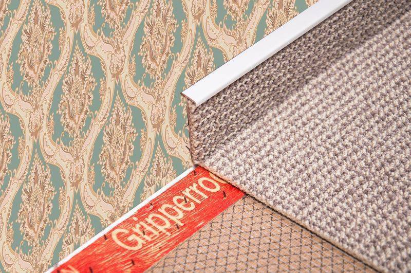 Плинтус для ковролина "Korner" Listwa светло-серый (2500*13,8*50 мм) — купить в Самаре