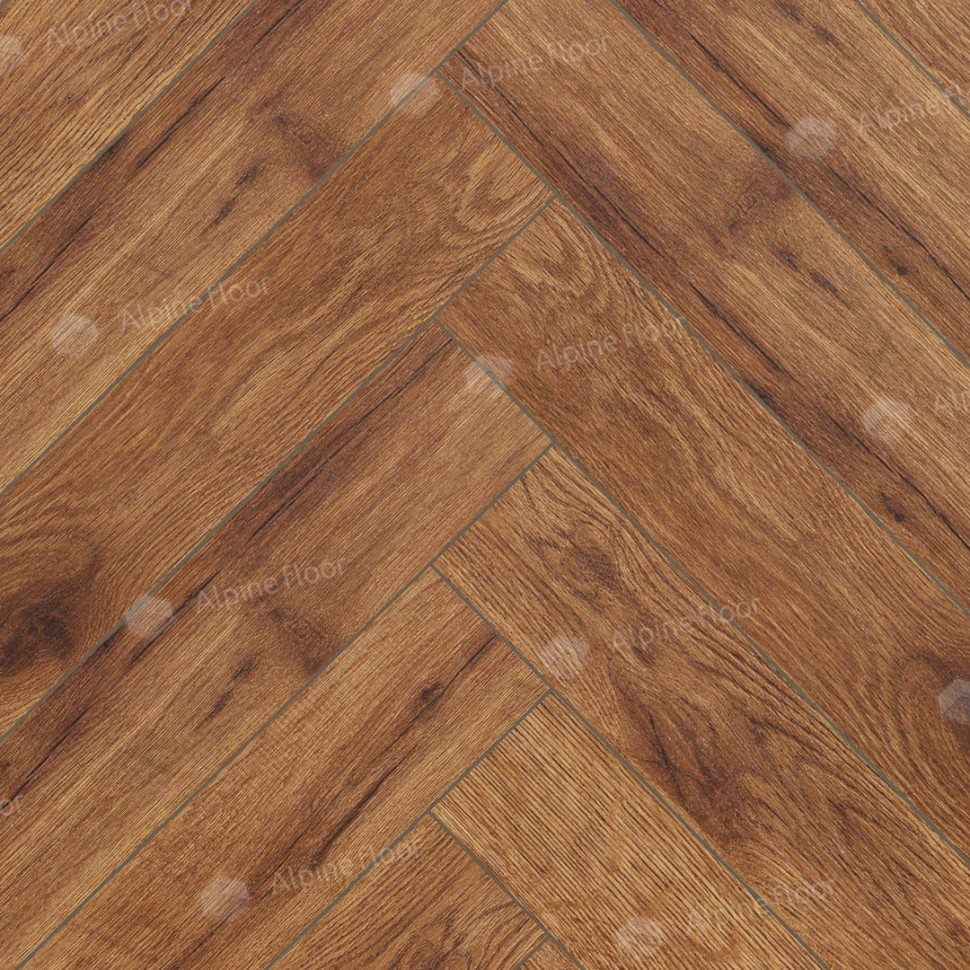 Ламинат "Alpine Floor" Herringbone 12 Дуб Умбрия (600*100*12 мм) — купить в Самаре