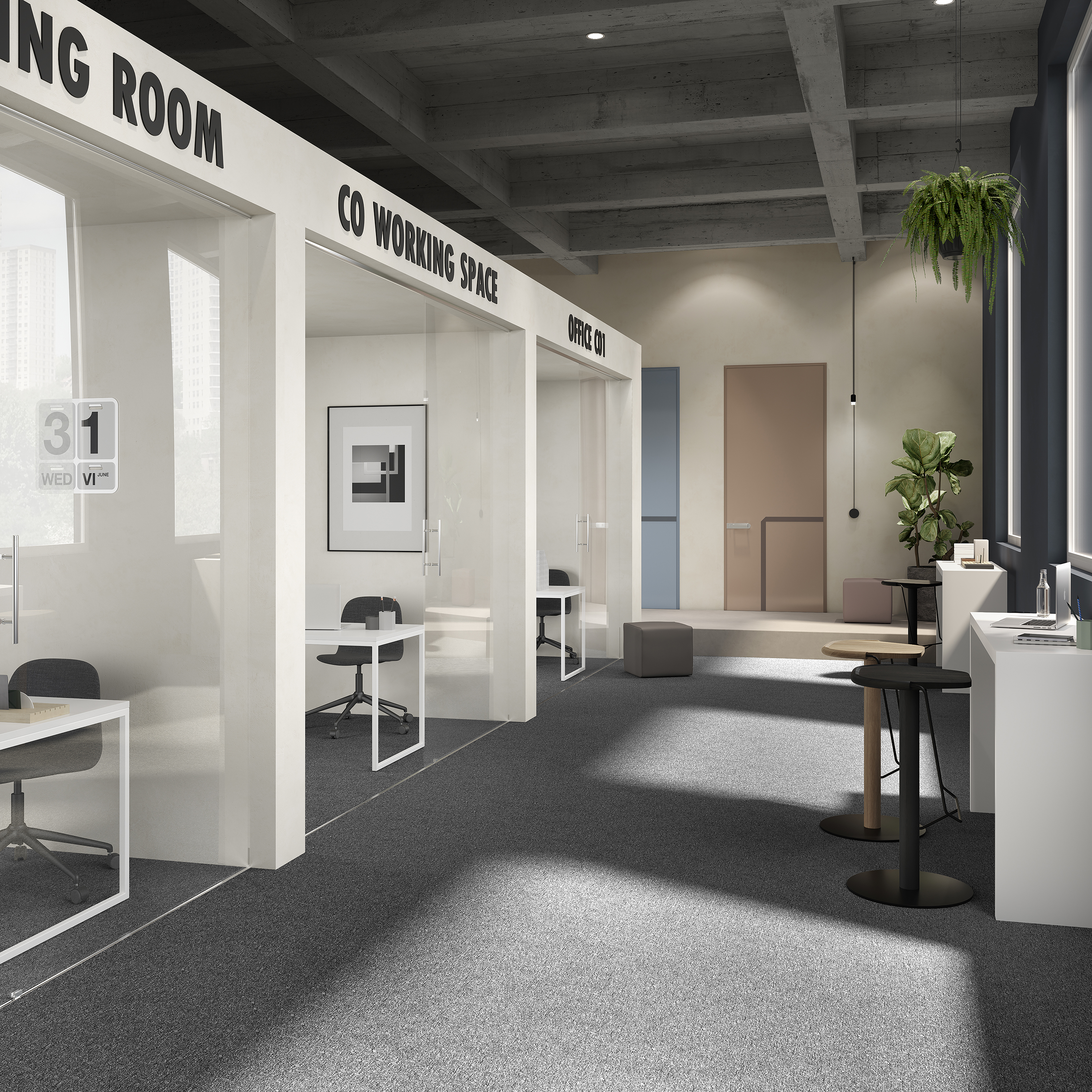 Ковровая плитка Medusa Tile 98 (500*500*5 мм) — купить в Самаре