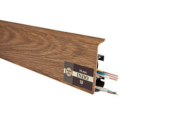 Плинтус "Arbiton" Indo Дуб Темный (2500*26*70 мм) — фото и характеристики