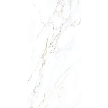 Керамогранит "Sonex" Calacutta cRema Glossy полированный 60x120 см 1.44 м2 цвет белый с бежевыми прожилками — фото и характеристики